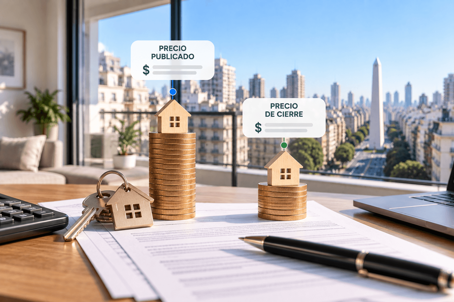 Precio publicado vs precio de cierre: cuánto se negocian los departamentos en CABA